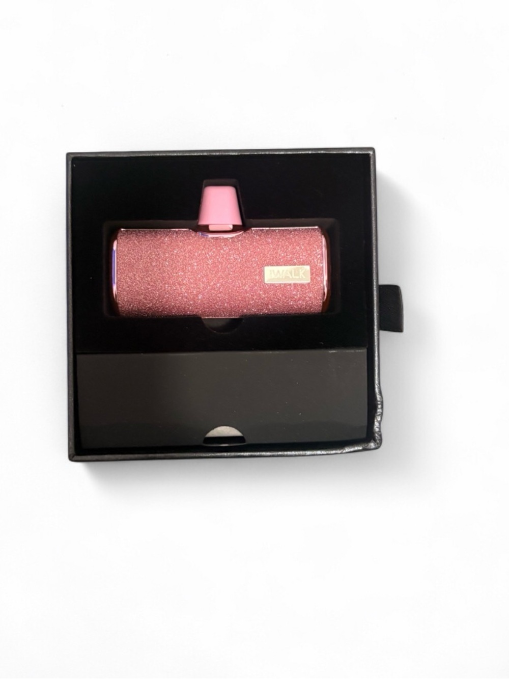 Glitter Pink Portable Device with Case